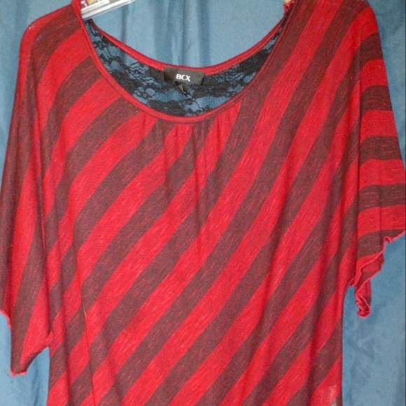 Samantha Stewart Red and Black Blouse L - Picture 1 of 3